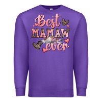 Purple best mamaw ever mother's day Premium Sweatshirt - CowGirlArtShop