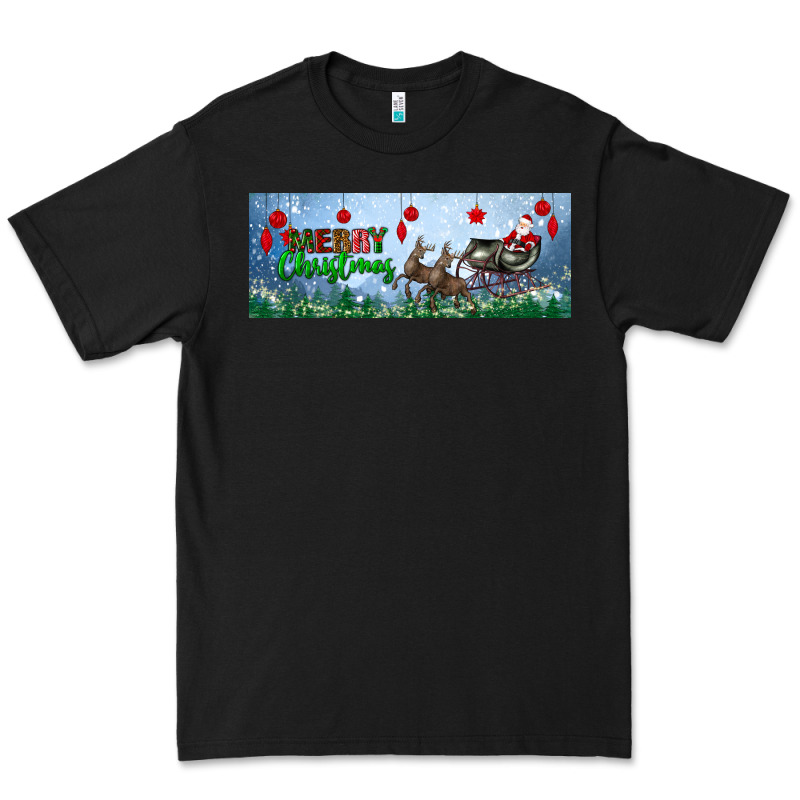 Merry Christmas With Santa Sleigh Premium Tee by BundleAndBundleShop | Teevron