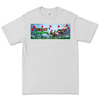 Dove Grey merry christmas with santa sleigh Premium Tee - BundleAndBundleShop