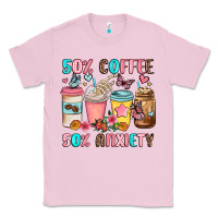 Bubblegum Pink half teacher half coffee Classic Tee - JahusDesignShop