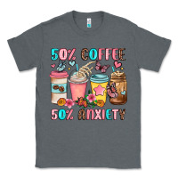 Charcoal Heather half teacher half coffee Classic Tee - JahusDesignShop