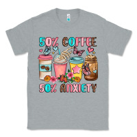 Heather Grey half teacher half coffee Classic Tee - JahusDesignShop