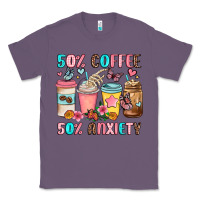 Lavender half teacher half coffee Classic Tee - JahusDesignShop