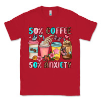 Red half teacher half coffee Classic Tee - JahusDesignShop