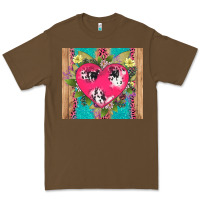 Cacao v.d cow and heart Premium Tee - AdoDesignShop