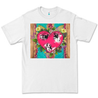 White v.d cow and heart Premium Tee - AdoDesignShop