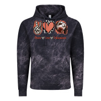 Cloud Black Peace Love Dalmatians Vintage Hoodie - Jasminsmagicworld