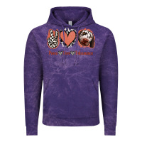 Cloud Purple Peace Love Dalmatians Vintage Hoodie - Jasminsmagicworld