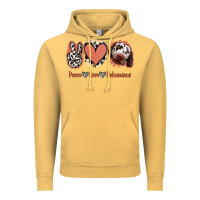Vintage Mustard Peace Love Dalmatians Vintage Hoodie - Jasminsmagicworld