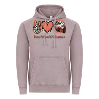 Vintage Zinc Peace Love Dalmatians Vintage Hoodie - Jasminsmagicworld