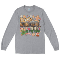 Heather Grey wonderful time Long Sleeve Tee - MaliasSmallBusiness