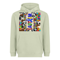 Matcha autism mom puzzle ribbon Heavyweight Hoodie - TumblerDesignByShophia