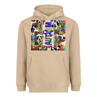 Mushroom autism mom puzzle ribbon Heavyweight Hoodie - TumblerDesignByShophia