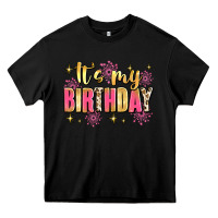 Black it's my birthday Heavy Core Tee - JahusDesignShop