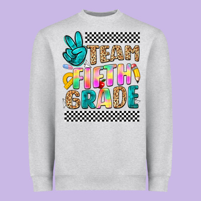 Team Fifth Grade Heavyweight Sweatshirt Designed By Nancycooperartshop