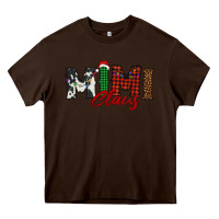 Chocolate Brown mimi claus Heavy Core Tee - BarkalooDesign