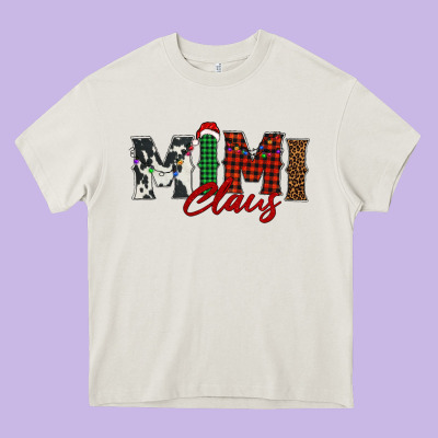 Mimi Claus Heavy Core Tee Designed By Barkaloodesign