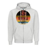 Dove Grey Est 1973 Vintage All Original Parts Zipper Hoodie - Bettercallsaul