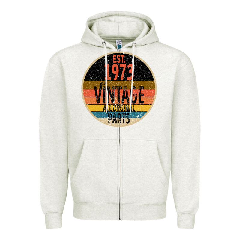 Est 1973 Vintage All Original Parts Zipper Hoodie by Bettercallsaul | Teevron