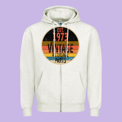 Est 1973 Vintage All Original Parts Zipper Hoodie Designed By Bettercallsaul