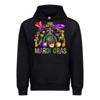 Black Mardi Gras Rainbow Urban Hoodie - BundleAndBundleShop