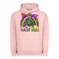 Pigment Salmon Mardi Gras Rainbow Urban Hoodie - BundleAndBundleShop