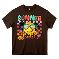 Chocolate Brown summer babe Heavy Core Tee - JahusDesignShop