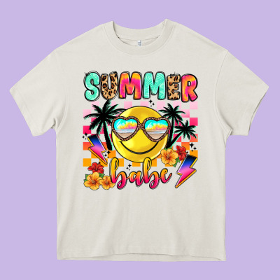 Summer Babe Heavy Core Tee Designed By Jahusdesignshop