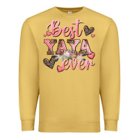Antique Gold best yaya ever mother's day Premium Sweatshirt - CowGirlArtShop