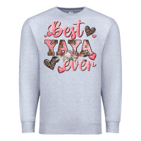Heather Grey best yaya ever mother's day Premium Sweatshirt - CowGirlArtShop