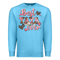 Ocean Blue best yaya ever mother's day Premium Sweatshirt - CowGirlArtShop