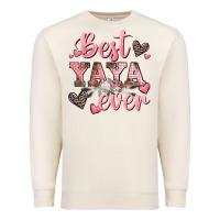 Sandshell best yaya ever mother's day Premium Sweatshirt - CowGirlArtShop