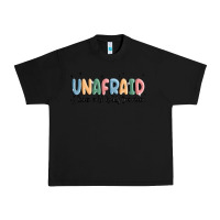 Black unafraid Urban Heavy Tee - MaliasSmallBusiness