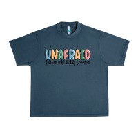 Midnight Navy unafraid Urban Heavy Tee - MaliasSmallBusiness