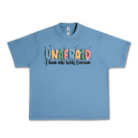 Pebble Blue unafraid Urban Heavy Tee - MaliasSmallBusiness