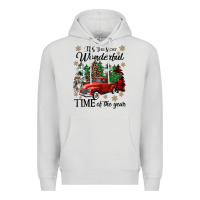 Dove Grey its the most wonderful time of the year Premium Hoodie - CowGirlArtShop