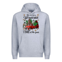 Heather Grey its the most wonderful time of the year Premium Hoodie - CowGirlArtShop