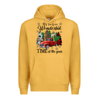 Mustard its the most wonderful time of the year Premium Hoodie - CowGirlArtShop