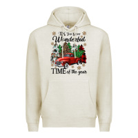 Oatmeal Heather its the most wonderful time of the year Premium Hoodie - CowGirlArtShop
