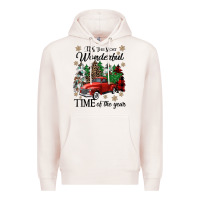 Pale Pink its the most wonderful time of the year Premium Hoodie - CowGirlArtShop
