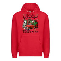 Red its the most wonderful time of the year Premium Hoodie - CowGirlArtShop