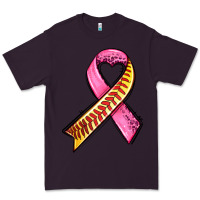Plum breast cancer sport ribbons Premium Tee - AdoDesignShop