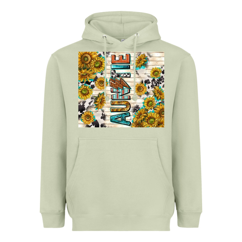 Auntie With Lightning Bolt Heavyweight Hoodie by TumblerDesignByShophia | Teevron
