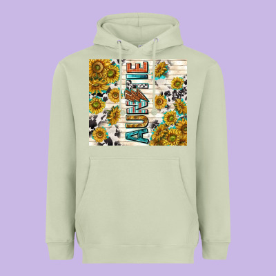 Auntie With Lightning Bolt Heavyweight Hoodie Designed By Tumblerdesignbyshophia