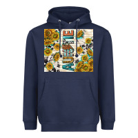 Navy auntie with lightning bolt Heavyweight Hoodie - TumblerDesignByShophia