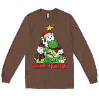 Chestnut meowy christmas cat tree Long Sleeve Tee - MaliasSmallBusiness