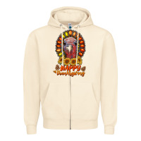 Sandshell happy thanksgiving gemstone Zipper Hoodie - RanaPortraitStore