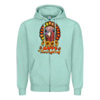 Seafoam happy thanksgiving gemstone Zipper Hoodie - RanaPortraitStore
