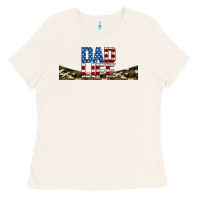 Bone patriotic dad life 16oz libbey cup Ladies Tee - HRA Design Shop