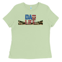Matcha patriotic dad life 16oz libbey cup Ladies Tee - HRA Design Shop